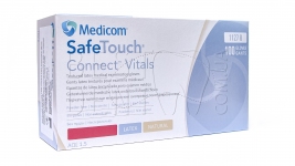 Перчатки латексные MEDICOM SAFE TOUCH (Медиком Сейф Тач), 100шт/уп S