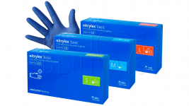 Перчатки нитрил синие Mercator Medical Protect/Nitrylex Basic 100пар/упак (XS)