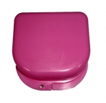 Коробка для ортодонтичних та ортопедичних конструкцій без отворів рожева