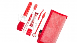 Ортодонтичний комплект (8 предметів) червоний