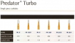Боры для разрезания коронок Predator Turbo PR-557T 010 0