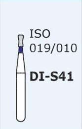Алмазні бори для турбінного наконечника Mani DI-S41 (синій, зворотньоконусний, подвійний)