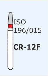 Алмазные боры для турбинного наконечника MANI CR-12F (красный  для препарирования)