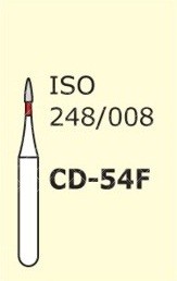 Алмазные боры для турбинного наконечника MANI CD-54F (красный  для детской стоматологии)
