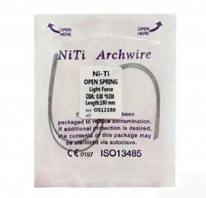Пружини ортодонтичні відкриваючі NiTi 0,08 light (2шт.)