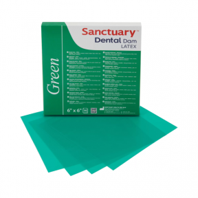 Хустки коффердаму Dental Dam (Sanctuary), зелені (medium)