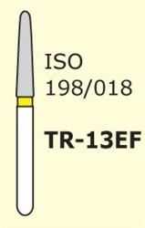 Алмазные боры для турбинного наконечника TR-13EF (желтый  конусообразный, закругленный кончик)