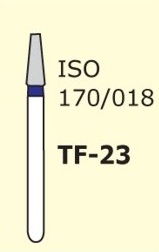 Алмазні бори для турбінного наконечника TF-23 (синій, конус, плоский кінчик)