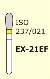 Алмазні бори для турбінного наконечника Mani EX-21EF (жовтий, спеціальна форма)