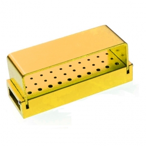 Стерилізатор-підставка для борів, 30 отворів (жовтий)