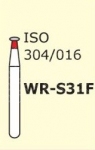 Алмазні бори для турбінного наконечника Mani WR-S31F (червоний, колесо, круглий край)