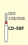 Алмазные боры для турбинного наконечника CD-58F (красный  для детской стоматологии)