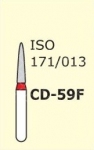 Алмазні бори для турбінного наконечника Mani CD-59F (червоний, для дитячої стоматології)