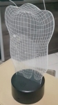Настольная 3D лампа в форме зуба