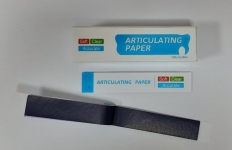 Артикуляційний папір, синій, 30 мкм. (10 блокнотів по 20 листів)