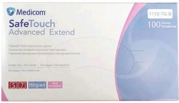 Рукавички нітрилові рожеві Medicom Safe Touch (S), 100 шт.
