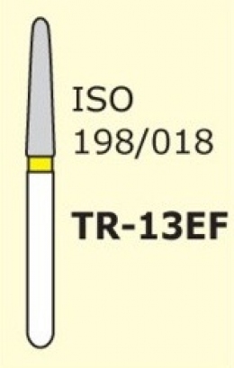 Алмазні бори для турбінного наконечника Mani TR-13EF (жовтий, конус, заокруглений кінчик)