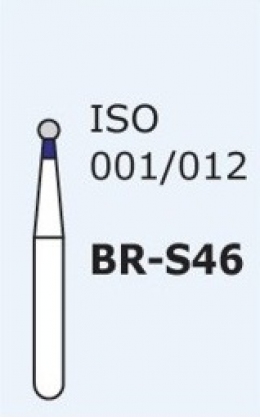 Алмазные боры для турбинного наконечника BR-S46 (синий  шарообразный)