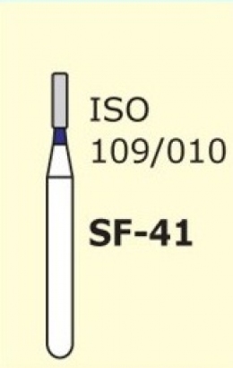 Алмазные боры для турбинного наконечника SF-41 (синий  прямой, плоский кончик)