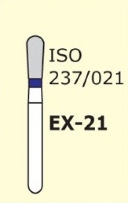 Алмазные боры для турбинного наконечника EX-21 (синий специальная форма)