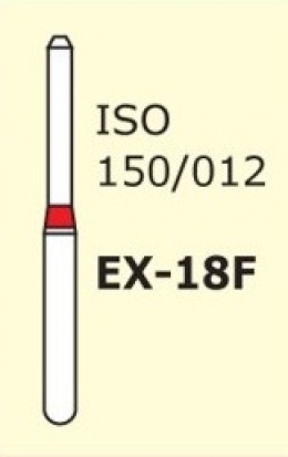Алмазные боры для турбинного наконечника EX-18F (красный специальная форма)