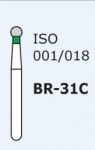 Алмазные боры для турбинного наконечника BR-31C (зеленый шарообразный большой)