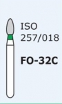 Алмазные боры для турбинного наконечника FO-32C (зеленый  пламяобразный, стрельчатый кончик)