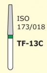 Алмазні бори для турбінного наконечника Mani TF-13C (зелений, конус, плоский кінчик)