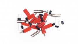 Штифты для разборных моделей Bi-pin,100 шт.Twin-pins red