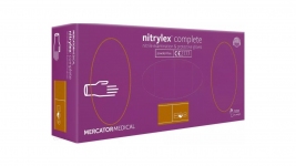 Перчатки нитрил сиреневые Mercator Medical Nitrylex Complete 50пар/упак (S)