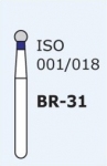 Алмазные боры для турбинного наконечника BR-31 (синий  шарообразный большой)