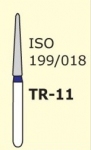 Алмазні бори для турбінного наконечника Mani TR-11 (синій, конус, заокруглений кінчик)