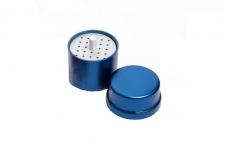 Стерилізатор-підставка для борів круглий, 24 отвори (синій)