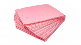 Тришарові серветки для пацієнта, рожеві (50 шт.)