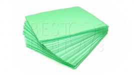 Тришарові серветки для пацієнта, зелені (50 шт.)