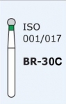 Алмазні бори для турбінного наконечника Mani BR-30C (зелений, шароподібний)
