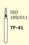 Алмазные боры для турбинного наконечника MANI TF-41 (синий  конусообразный, плоский кончик)
