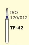 Алмазные боры для турбинного наконечника TF-42 (синий  конусообразный, плоский кончик)