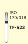 Алмазные боры для турбинного наконечника TF-S23 (синий  конусообразный, плоский кончик)